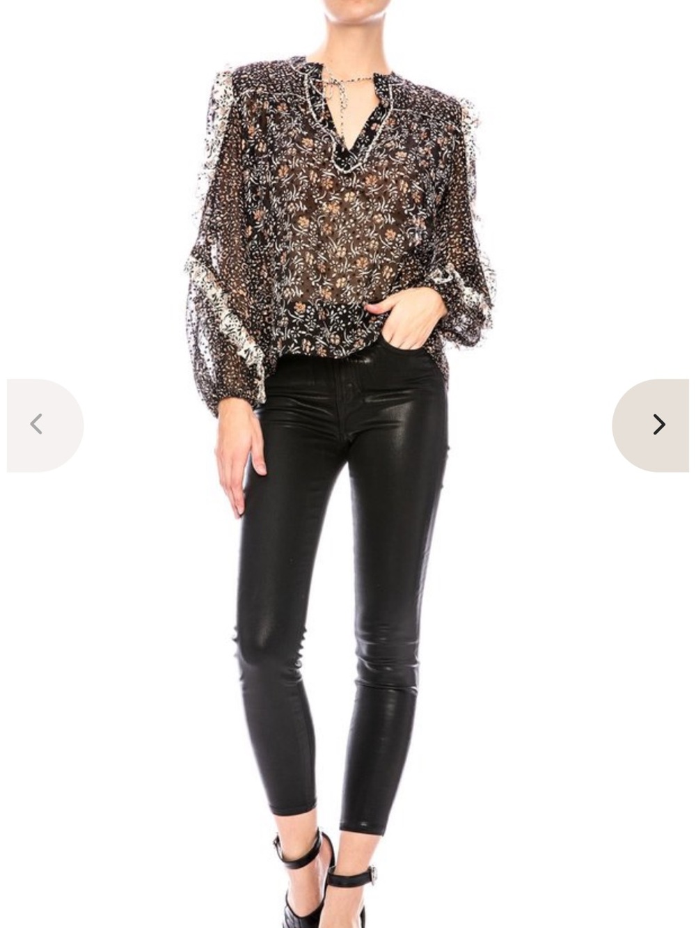 Ulla Johnson Norma top in black